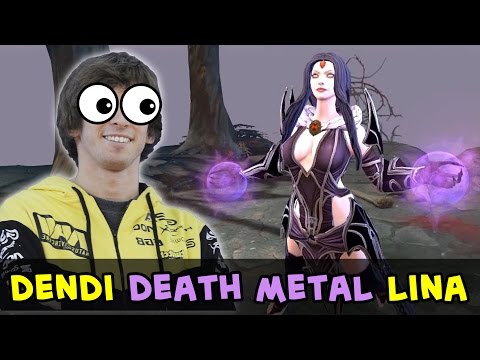Dendi with Death Metal Lina set