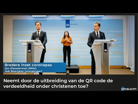 Uitgelicht! 2 november 2021 - Kabinet wil tweedeling voorkomen, maar verbreedt de inzet van QR-code