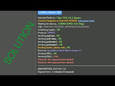 Infinix smart 8 frp bypass unlock tool not working | Sending FDL2... FAIL error solution