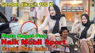 Download lagu Gembel dikasih 100K Pada Kaget Pas Naik MOBIL SPORT, Sambil Main Lagu India. mp3