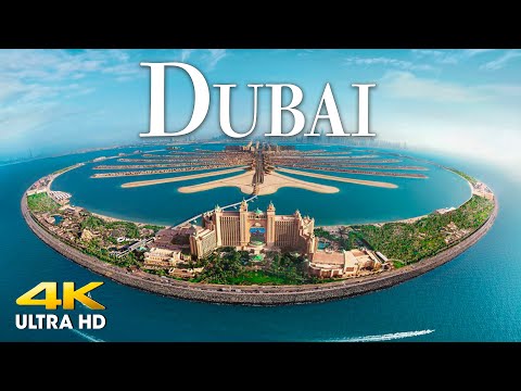 FLYING OVER DUBAI (4K UHD) - Amazing Beautiful Nature Scenery with Relaxing Music for Stress Relief