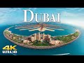 FLYING OVER DUBAI 4K UHD Amazing Beautiful Nature Scenery With Relaxing Music For Stress Relief