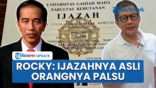 Momen Rocky Gerung Sebut Ijazah Jokowi Asli tapi Orangnya Palsu, Roy Suryo Kegirangan sampai Tertawa