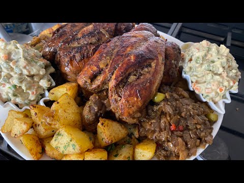 Wadiale korité ak poulet rôti mayonnaise composé 