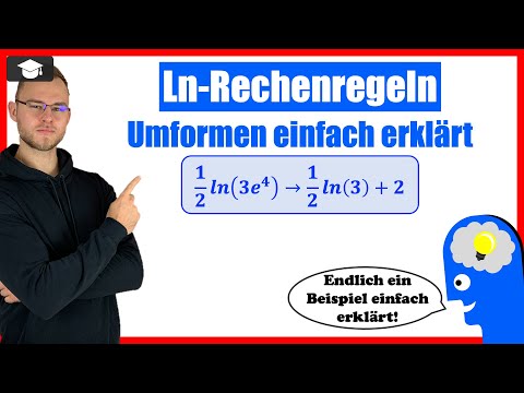 ln Rechenregeln Beispiel ausführlich erklärt