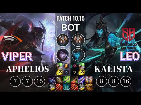 HLE Viper Aphelios vs SB Leo Kalista Bot - KR Patch 10.15