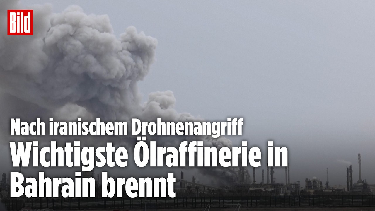 Nach iranischem Drohnenangriff: Feuer in Ölraffinerie in Bahrain