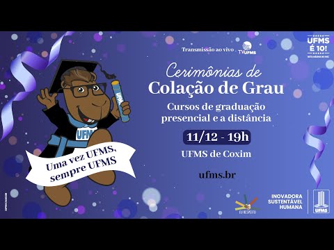 Colação de grau - UFMS de Coxim