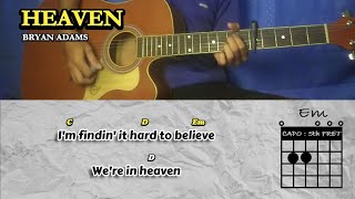 Download lagu Heaven - Bryan Adams chord with lyrics 🎸 play along mp3 Download lagu Heaven - Bryan Adams chord with lyrics 🎸 play along mp3