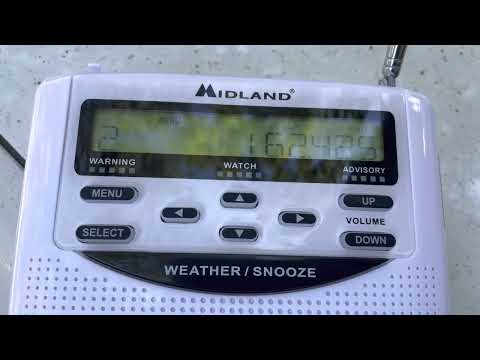NOAA Weather Radio E-skip ~ WWF69 Fort Pierce, FL (7/10/22) (868 mi)