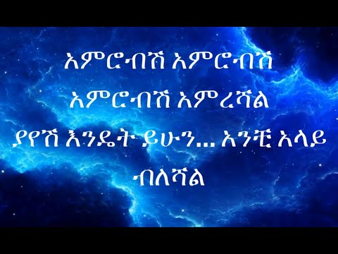 Yismalem berga - Amrobsh Amrobsh(ይስማለም በርጋ - አምሮብሽ አምሮብሽ) old ethiopian music lyrics video