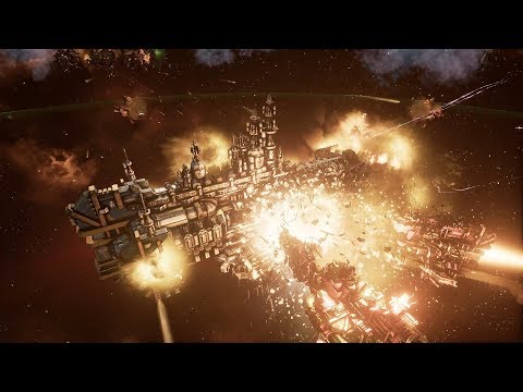 Ork Pirates (Evil Sunz) vs Space Marines (Ultramarines)! Rank 41 - Battlefleet Gothic Armada