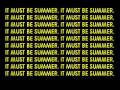 It must be summer - fountains of wayne w/ lirics