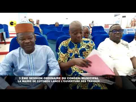 🛑3ᵉ session ordinaire du conseil municipal : La maire de Cotonou lance l'ouverture des travaux