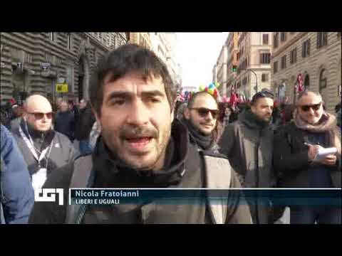 TG1 09 FEBBRaio 2019 Pd+Forza Italia+LeU+sindacati sabato di mobilitazione contro il governo