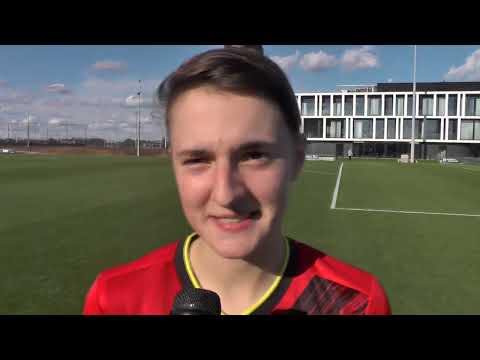 Zenia Mertens na België WU23 - Frankrijk WU23 op 09.04.2022