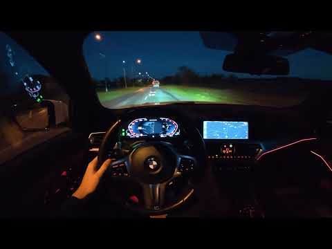 BMW G21 M340i 2020 POV Night Drive