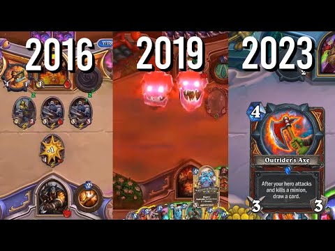 Evolution of Warrior in Hearthstone 2016 - 2023