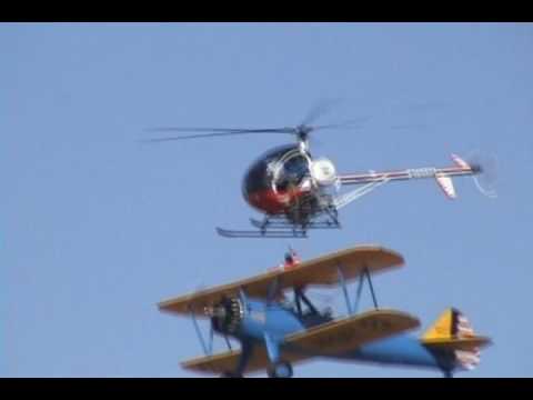 2008 Blue Angels Homecoming - Biplane to Helicopter Transfer