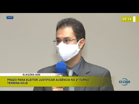 Termina hoje o prazo para o Eleitor justificar ausência no 2o turno 28 01 2021