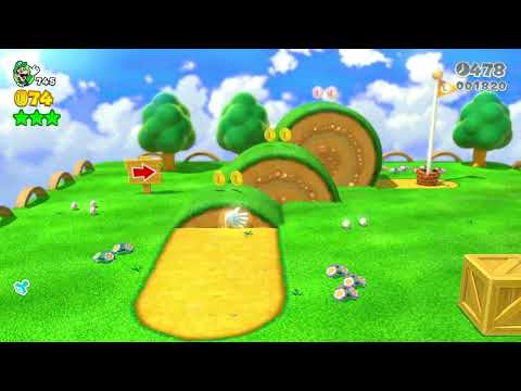 Super Mario 3D World (Switch) Speedrun - 2-4/10-1 Time: 25