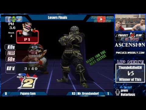 "Ascension 10/1/16" - Pajama Sam/Matasd (Wario) v. Mr. Brandandorf (Ganon) - Losers Finals