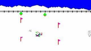 BBC Micro game Ski Slalom
