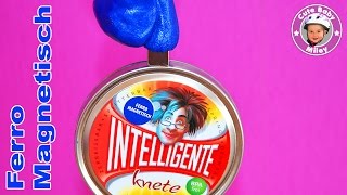 Intelligente Knete magnetisch blau - die lebende Knetmasse Thinking Putty