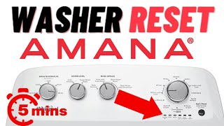 How to Reset the Lid Lock on Your Amana Washer