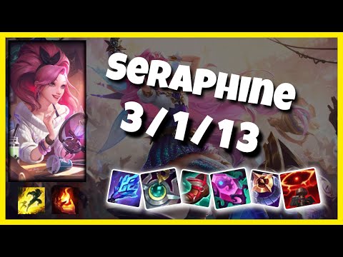 Seraphine 10.25 Gameplay Challenger Replay S11 Support (3/1/13) - NA