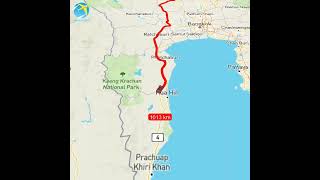 Route from Mae Sai to Betong