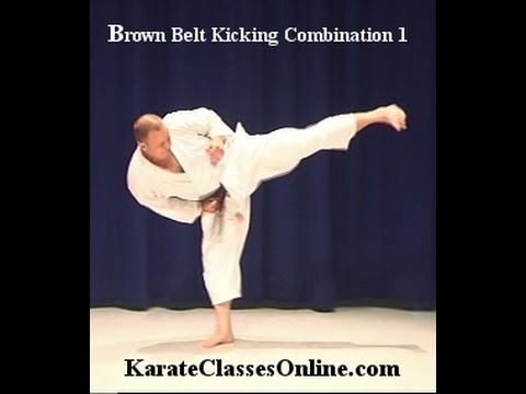 Shotokan Karate Brown Belt Kicking Combination 1
