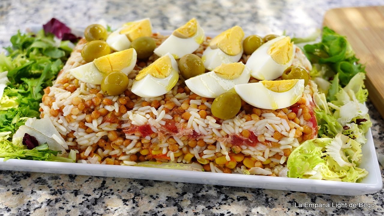Receta de Ensalada de Arroz y Lentejas. Fácil y en sólo en 10 Minutos¡¡