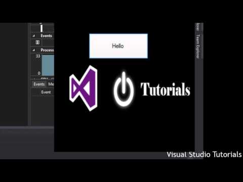Visual Studio Tutorial 2 Basic Objects Buttons And Labels