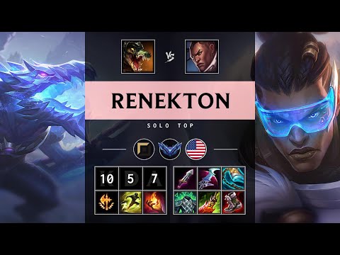 Renekton Top vs Lucian - NA Diamond Patch 25.15
