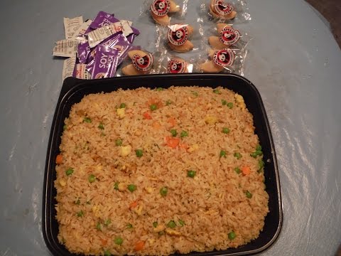 Panda Express - 5 lb. Fried Rice Party Tray Challenge!