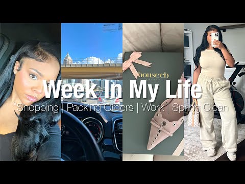 Vlog : week in my life 🎀 | Getting on my Sh*t!| Spring Cleaning , Lots of Work, Closet Sale + MORE