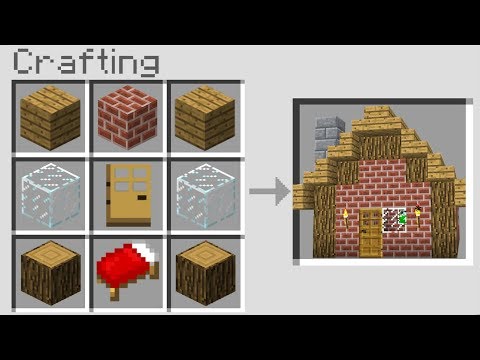 CRAFTING A HOUSE In Minecraft Pocket Edition! (NO MODS!)