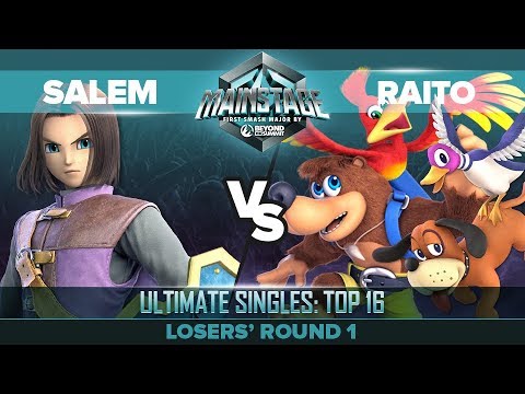 Salem vs Raito - Losers' Round 1: Ultimate Singles Top 16 - Mainstage | Hero vs Duck Hunt, Banjo