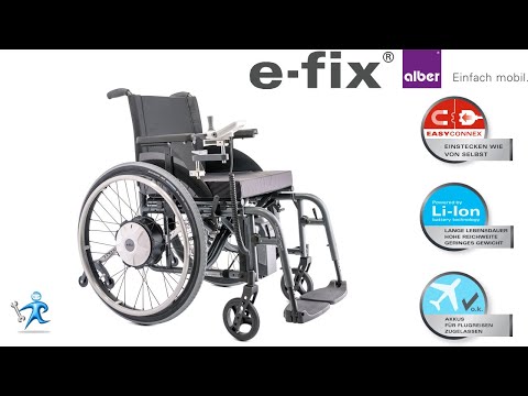 Alber E-Fix Elektro-Antrieb für Rollstühle, die neue efix E35/E36 Serie, Ionen Akku, EasyConnex