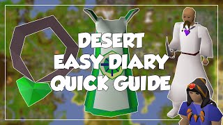 Desert Easy Diary Quick Guide - Old School Runescape/OSRS
