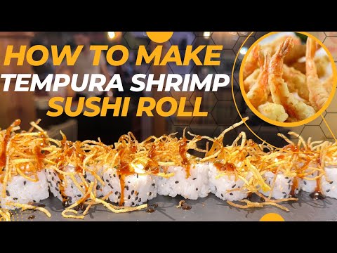 Truffle Ebi Tempura Roll ! How to make tempura shrimp sushi roll ! Chef atma ! #sushi #japanesefood