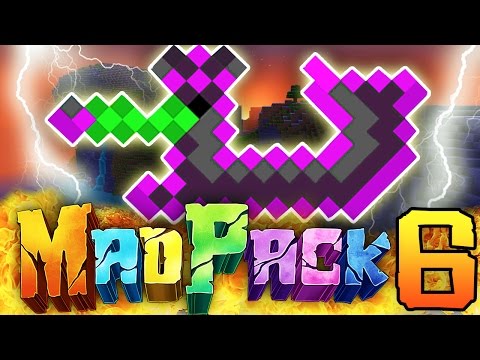 Minecraft MAD PACK 2: "INSANE NEW WEAPONS!" Episode 6 (Artifacts, Super Swords, Presents)