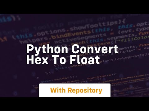 Python Convert Hex To Float