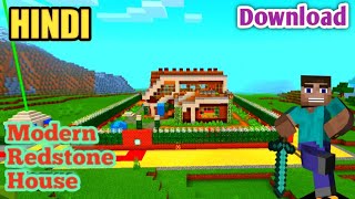 Minecraft Modern Redstone House Gameplay and Download | Minecraft hindi | Minecraft House |