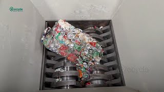 Beverage Cans (Aluminum UBC) Shredding and Crushing Machine