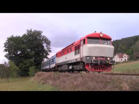 Nádherný rozjezd 749 006 ze zastávky Lštění