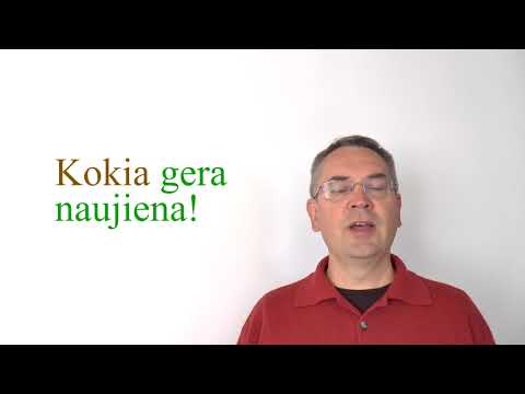 Lithuanian Lesson 53 - Koks - Such...