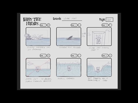Happy Tree Friends TV Series Episode 10B - Wipe Out! - Storyboards