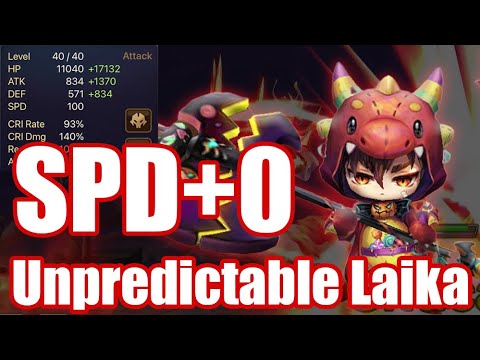 Unpredictable SPD+0 Laika Debut😂😂😂【Summoners War RTA】